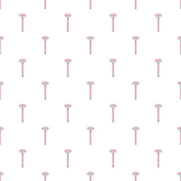 Rose quartz facial roller pattern for beauty product Illustrazione stock