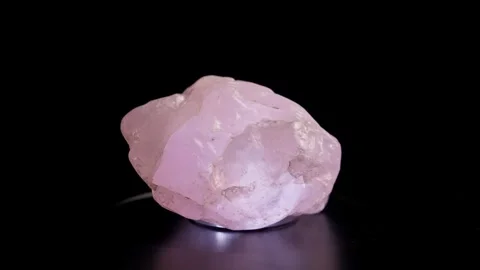Rose Quartz Stone Stock Footage 284263829