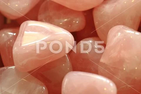 Rose quartz texture Stock Photos