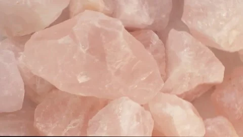 Rose quartz.Closeup of pink  quartz  surface. Stock Footage 152205260