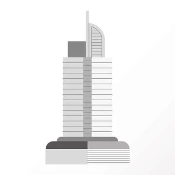 Rose Rayhaan UAE building Ilustración de archivo