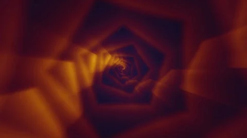 Rose Red and blue Hexagonal seamless Infinity tunnel motion graphics. Stock Footage 129480916