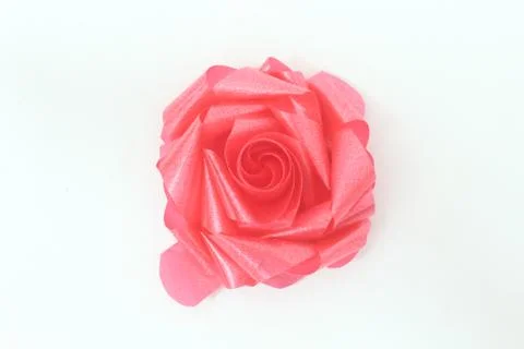 Rose with ribbon. Stock Photos