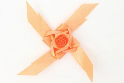 Rose with ribbon. 스톡 사진