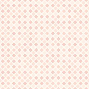 Rose rounded diamond pattern. Seamless vector background Stock Illustration
