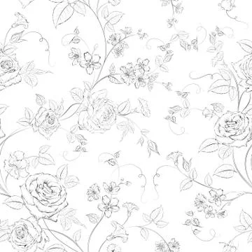 Rose seamless Stock Illustration