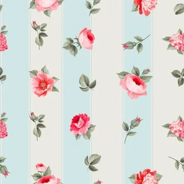 Rose seamless pattern イラスト素材