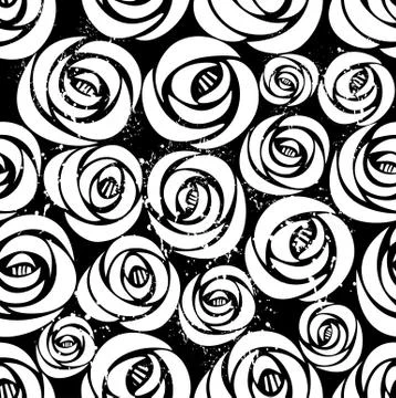 Rose seamless pattern. Stock Illustration