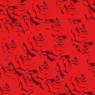 Rose seamless pattern Stock Illustration