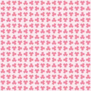 Rose shamrock pattern. Seamless vector background Stock Illustration