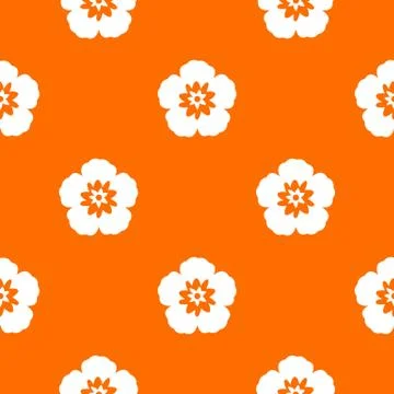 Rose of Sharon, korean flower pattern seamless イラスト素材