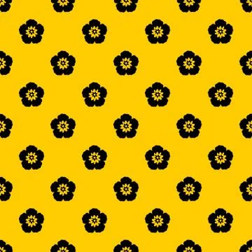 Rose of Sharon, korean flower pattern vector Illustrazione stock