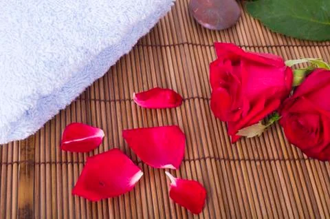 Rose spa concept Stock Photos