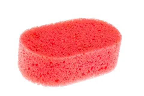 Rose sponge isolated on white background. Stock Photos