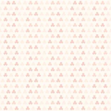 Rose striped trefoil pattern. Seamless shamrock background Illustrazione stock