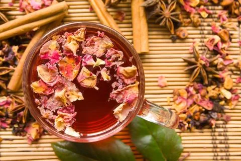 Rose tea Stock Photos