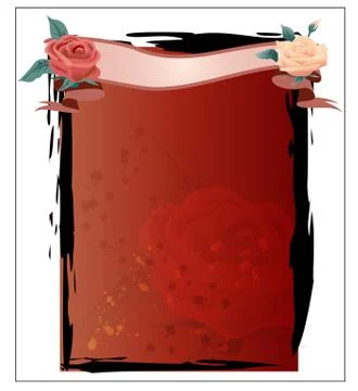 Rose Theme Template Vector Illustration Stock Illustration