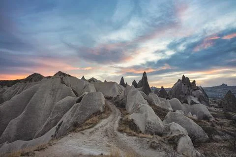 Rose Valley Sunset Stock Photos