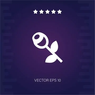 Rose vector icon Stock Illustration