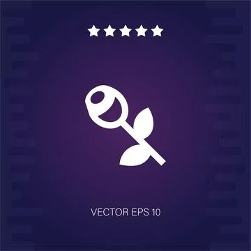 Rose vector icon 库存插图