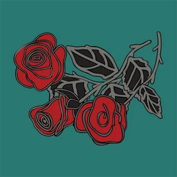 Rose vector Stock Illustration