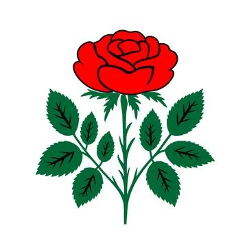 Rose vector Stock Illustration