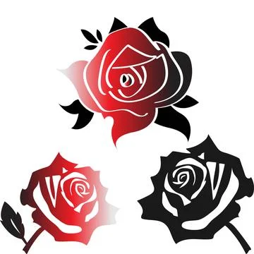 The rose vector illustration design Stock Illustration