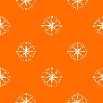 Rose wind pattern vector orange Illustrazione stock
