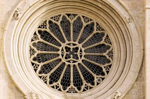 Rose window Stock Photos