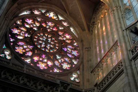 Rose window Stock Photos