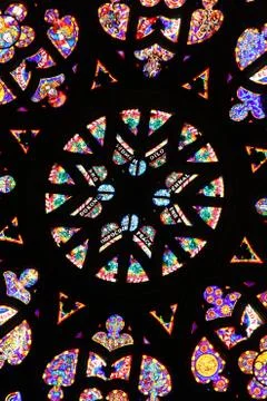 Rose window Stock Photos