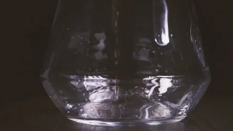 Rose wine, poured into a decanter Stock Footage 87291059