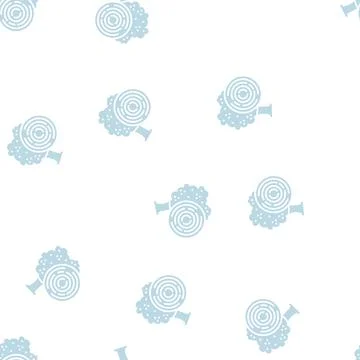 Rose wood glyph seamless pattern Stock Illustration