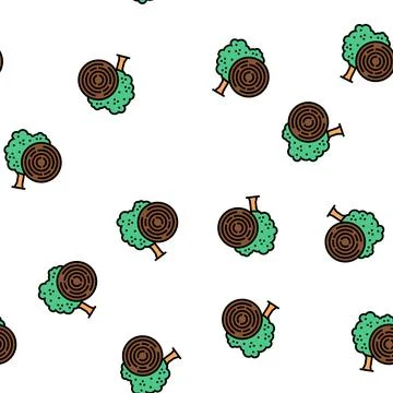 Rose wood vector seamless pattern Illustrazione stock