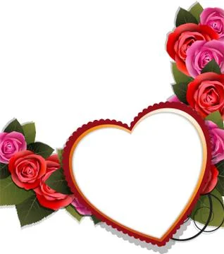 Rose wreath Stock Illustration