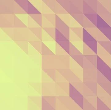 Rose yellow abstract low poly triangles background Stock Illustration