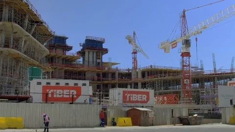 Rosebank construction site Video stock 101623260