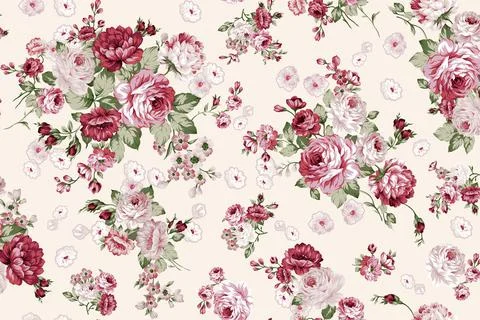 Rose,Bouquet,Flower,Pattern Illustrazione stock