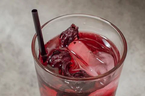 Roselle Tea, Refreshing Herbal Tea Beverage Stock Photos