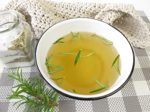Rosemary bath Stock Photos