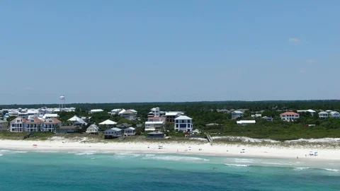 Rosemary Beach, FL Flyover Stock Footage 116906499