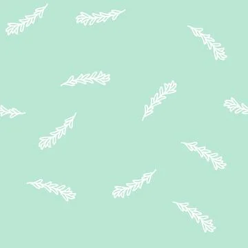 Rosemary branch line seamless pattern Stock Illustration