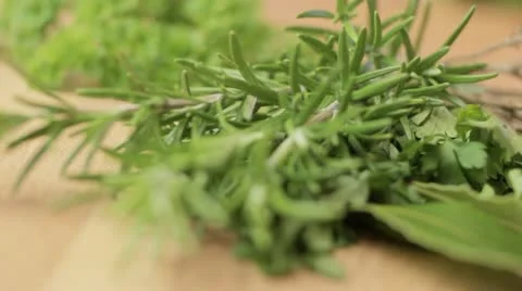 Rosemary Herb, rack focus Видео 12727317
