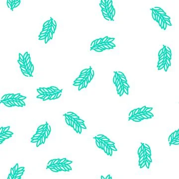 Rosemary leaves vector seamless pattern Illustrazione stock