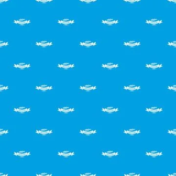 Rosemary spice pattern seamless blue Stock Illustration