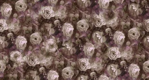 Roses and hips Stock Illustration