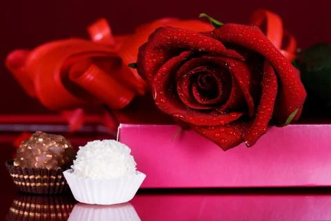 Roses and sweets Foto stock