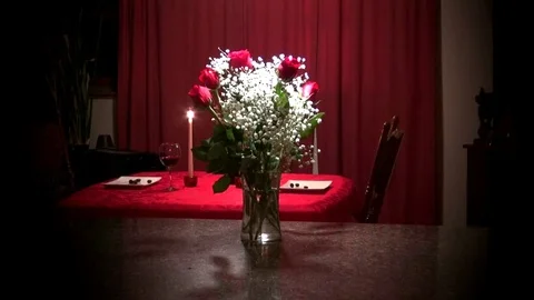 Roses and wine 1 Stock-Footage 84533816