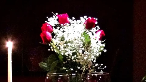 Roses and wine pullout Stock-Footage 84533873