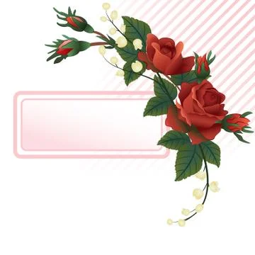 Roses background Stock Illustration